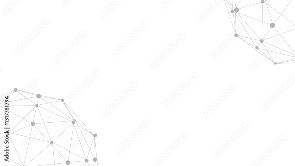 Poster Technology abstract background. Dots connected by lines. Minimalist mesh backdrop. Abstract polygonal shape.