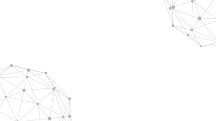Technology abstract background. Dots connected by lines. Minimalist mesh backdrop. Abstract polygonal shape.