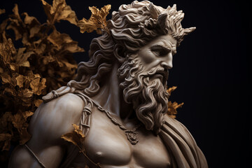 Dionysus, Greek God of Wine, Revelry, and Theater, Bacchus, God of Ecstasy, Fertility, and Celebrations in Greek Mythology, Ancient Greece, Divine Ruler of Festivities and Joyful Arts.