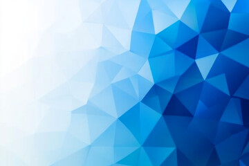 Ombre blue mosaic patterned background illustration 
