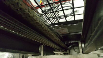 Obraz premium Hydraulic leak
