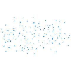 Blue Confetti Birthday Background Vector Illustration
