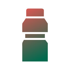 Minimalist Design, Gradient Bottle Icon Art