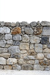 Fototapeta premium Weathered stone wall showcasing unique textures and colors