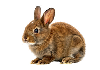 Obraz premium Brown rabbit, animal bundle isolated on a transparent background