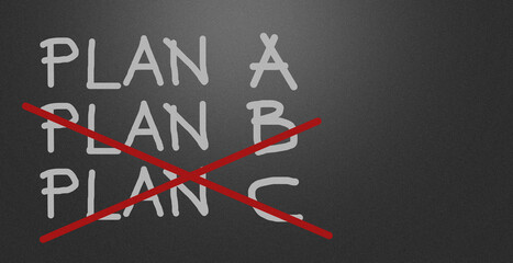 time to change.Emergency planning whiteboard design, illustration for change choice option A.