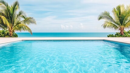 Tropical Pool, Ocean View, Luxury Resort - Travel & Tourism