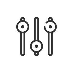 Fine-tuning The Perfect Balance, A Minimalist Graphic Design Representing Precise Control And Adjustments With Clean Lines And Subtle Shading