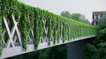 Lush Greenery Bridge Stock Photo - Sustainable design