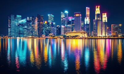 Obraz premium Urban Night in Asia