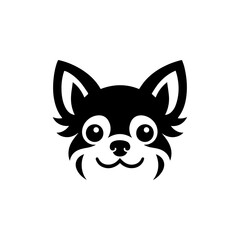 chihuahua logo black and white