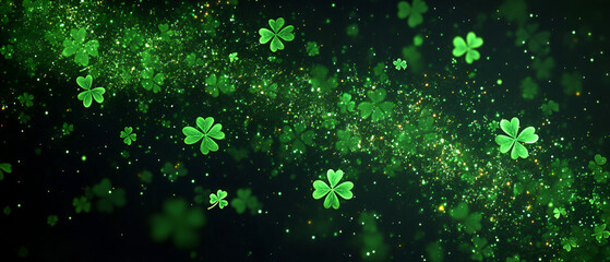 Ethereal Irish Spirit with Swirling Emerald Stardust & Lucky Charms"