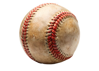 baseball on white background