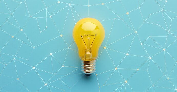 A flat lay composition with a light bulb representing the theme of simplifying complex ideas. The visual emphasizes clarity and innovation in breaking down challenging thoughts