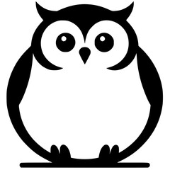 Owl logo silhouette