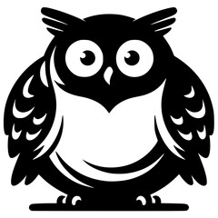 Owl logo silhouette