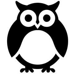 Owl logo silhouette