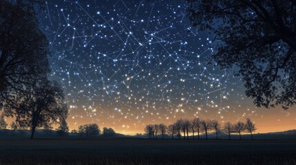 A Starry Night in the Forest