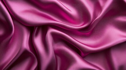 Dark Pink Color Satin Fabric Texture for Background - Elegant and Luxurious Design Element for Fashion and Decor