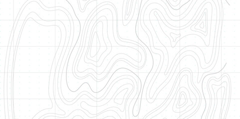 Seamless Geographic Mapping with Elevation Contours and Artistic Abstract Line Patterns for Modern Map Design


