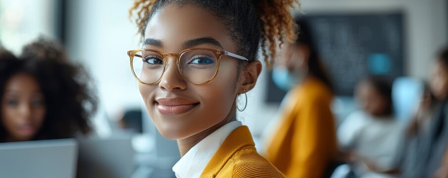 A diverse group of friends and family connect through a futuristic video call, bridging distances with augmented reality The scene showcases digital filters enhancing the interaction, creating a