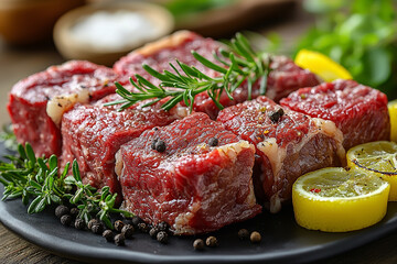 Award winning Photography of Beef with Black Pepper.