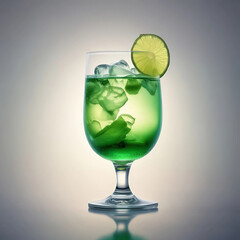 Cocktail with lime