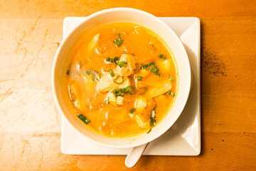 Spicy kimchi soup