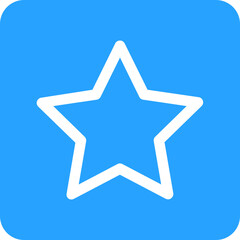 Obraz premium A Simple White Star Shines Brightly Against A Cheerful Light Blue Square Background Conveying Hope And Positivity With A Clean Minimalist Design