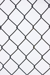 Chain link pattern on white background