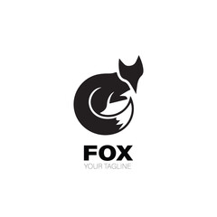 Fox Logo. Fox Logo Design. Fox Logo Brand. Fox Logo Vector Design Isolated on White Background