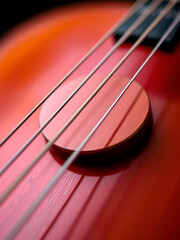 macro image of musical instrument, concept of Close-up and Detail, created with  technology