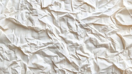 Obraz premium Wrinkled Off-White Fabric Texture