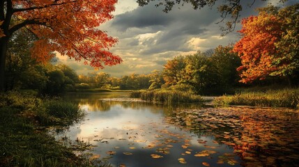Obraz premium Professional Touch of Autumn Image for Nature Lovers