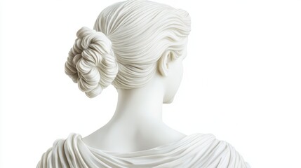 Obraz premium a female statue from behind , Generative art.