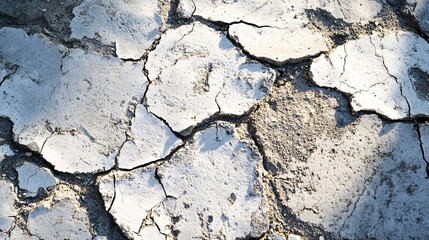 Obraz premium Professional Usage of Weathered and Cracked White Paint with a Tire Mark Image