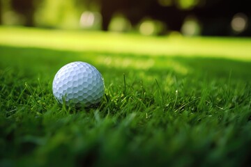 Obraz premium golfball on course