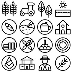set of icons for web design