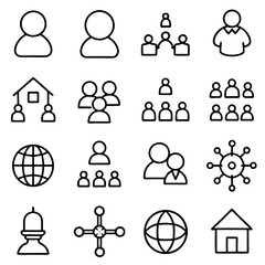 social network icon set
