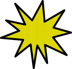 An illustration of a cartoon speech bubble 만화 말풍선 일러스트