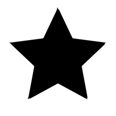 A Bold, Simple Black Star Shines Brightly Against A Stark White Background Conveying Strength And Quiet Power With A Minimalist Graphic Design