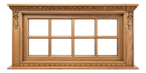 Premium Wooden Window Frame – High-Quality Transparent Background PNG
Classic Wooden Window Frame – Isolated Transparent Background for Design Projects