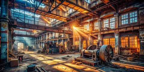 Abandoned Industrial Building Interior - Urban Exploration Photography - Buckskin 2