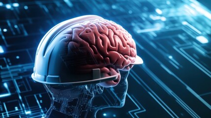 Innovative concept of merging human intelligence with technology in a digital environment at an engineering workspace