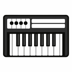piano keys vector illustration