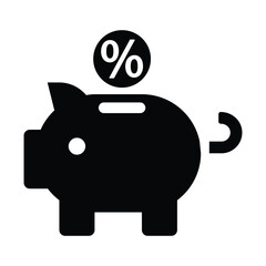 Saving Interest Rate Icon