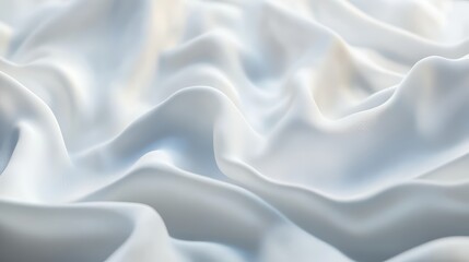 Obraz premium Abstract white cloth waves
