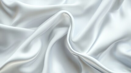 Obraz premium White flowing fabric backdrop texture
