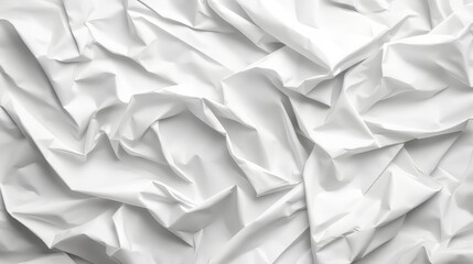 Obraz premium Crinkled white material texture