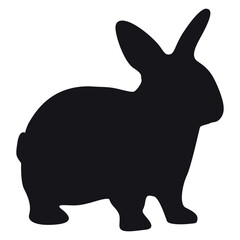 Animals rabbit Silhouette Vector Illustration